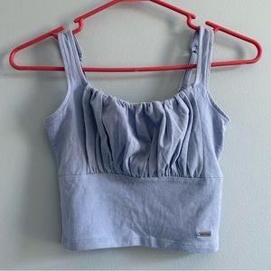 Light blue Hollister Cropped tank